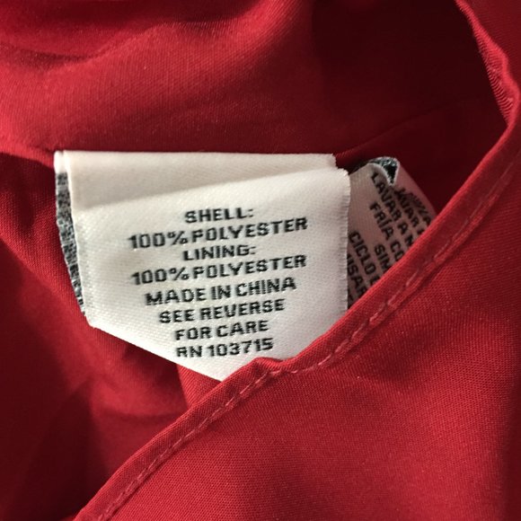 NWT NANETTE LEPORE Heritage Red Pleats Tie Collar Long Sleeve Dress - Picture 3 of 8